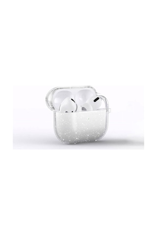 Apple AirPods Uyumlu 3. Nesil Zore Allstar Airbag 32 Parlayan Simli Saydam Renkli Kılıf Şeffaf