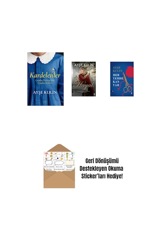 Kardelenler + Hayal + Her Yerde Kan Var Ciltli + Okuma Sticker'ları