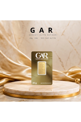 1 Adet 20 Gr 24 Ayar Altın 995 Gar