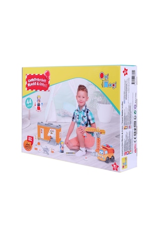 Ogi Mogi Toys İnşaat Bloklar ve Vinç 44 Parça