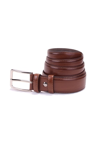 Dagoster DMK26-301 Taba 3.5 CM Suni Deri Erkek Kemer Taba