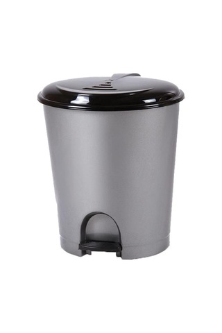 Plastik Pedallı Basmalı İtmeli Çöp Kutusu Kovası / 33 Litre/çıkarılabilir İç Kovalı -38x41x49 Cm Çok Renkli