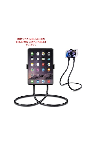 Telefon Tablet Tutucu Boyuna Askılı Bisiklet Oto Masa Üstü Pembe
