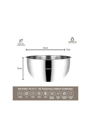 Amboss Ruby 4 Parça Çok Amaçlı Kase 24 Cm