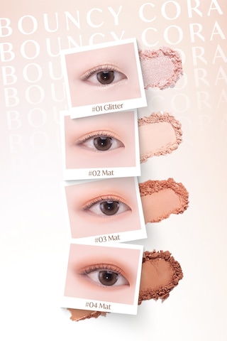 Yoğun Pigmentli Mat Ve Işıltılı Tonlar Barındıran 4'lü Far Paleti Day Vibe Palette 2 Bouncy Coral 2