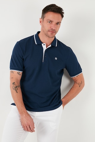 Buratti % 100 Pamuk Düğmeli Regular Fit Erkek Polo Yaka T Shirt 5902118 Indigo