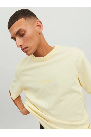 Jack&jones Faded Erkek Sarı Bisiklet Yaka Tişört 12234809-YLW Sarı