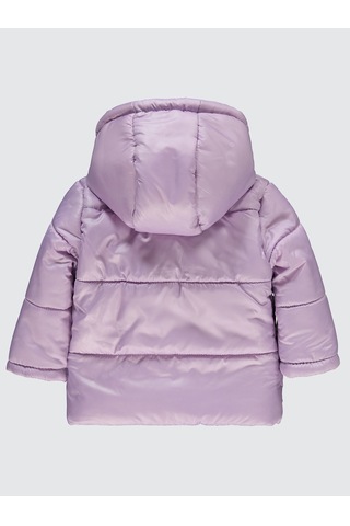 Civil Baby Kız Bebek Kapüşonlu Mont 6-18 Ay Koyu Lila Koyu Lila