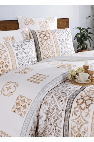%100 Pamuk Evnur Vip Series Nevresim Takımı Çift Kişilik Kutulu Set Çağıl