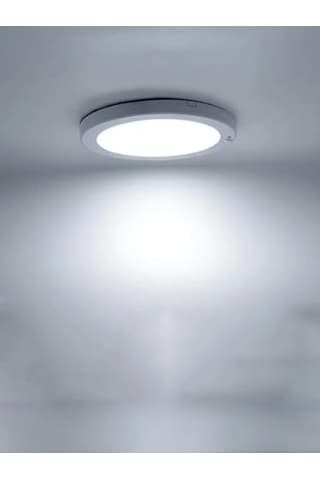 20w Gece Gündüz Sensörlü Sıva Üstü Tavan Armatür Cata Bologna Slim Kasa Panel Led Armatür 2100 Lm Beyaz Işık Enerji Sınıfı F Açık Lacivert