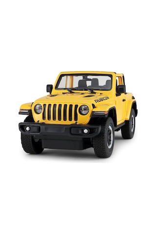1:14 Uzaktan Kumandalı Araba Jeep Wrangler Rubicon Man Kapı Açıla Sarı
