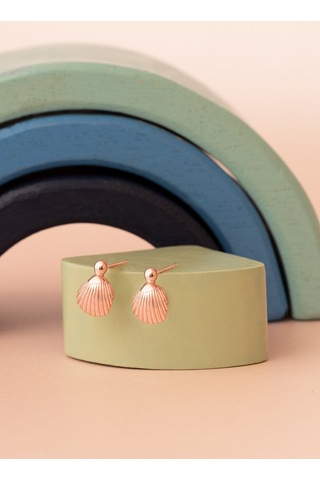 925 Ayar Gümüş Deniz Kabuğu Küpe