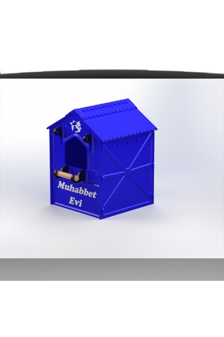 Plastik Kuş Yuvalığı Demonte 15x15x20 Lacivert