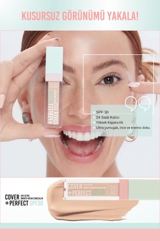 Show By Pastel Cover+Perfect Ultra Kapatıcı SPF30 303 Baby Powder