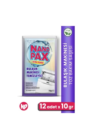 Bulaşık Makinesi Temizleyici Toz Bakım Saşesi 12 Adet X 10gr