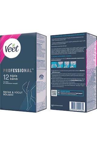 3 Adet Veet Pro Ağda Bandı 12'li Hassas