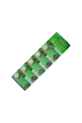 Tianqiu AG10 LR1130 389A Alkalin Düğme Pil 10 x 10'lu