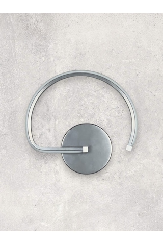 Gigi Aplik Gri Renk Gün Işığı Ledli Banyo Led Duvar Aplik Gri