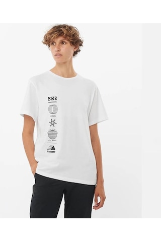 Salomon Logo Combo Ss Tee W Whıte// T-shırt Lc2233000 001