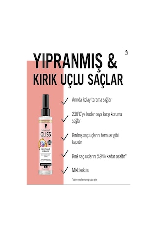 Schwarzkopf Gliss Split Hair Miracle Sıvı Saç Kremi 200ML