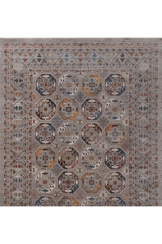 Gabardin Halı 7/24 Serisi 1569 Gri Salon Oturma Yatak Odası Halısı Gri