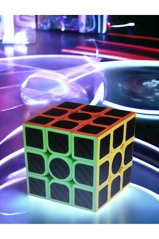 3x3x3 Professıonal Speed Cube Carbon Fıber - Karbon Fiber Profesyonel Rubik Zeka Sabır Küpü