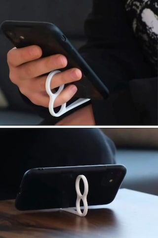 Parmak Halkalı Telefon Tutucu & Telefon Standı Tek Elle Kullanım 4lü - Beyaz