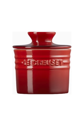 Le Creuset Seramik Lüks Tasarım Tereyağı Kabı Saklama Kapları Kırmızı