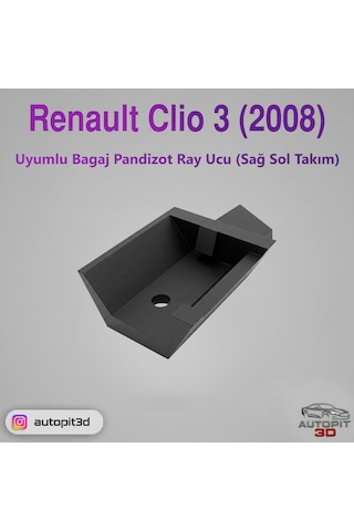 Renault Clio 3 2008 Uyumlu Bagaj Pandizot Ray Ucu Sağ-sol Takım