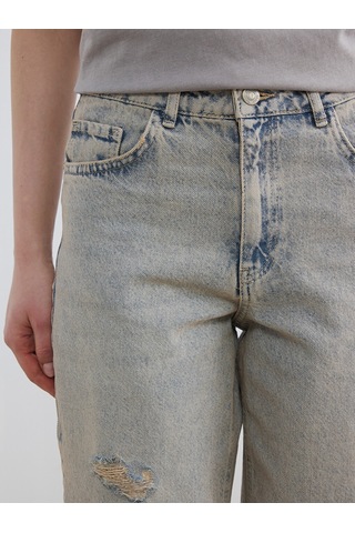 Lcw Jeans İndigo Boyfriend Kadın Jean Pantolon