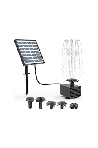 Xuweiwei 1.5w Toprak Fişli Güneş Su Pompası 1 Set Güneş Enerjili Su Pompası Kiti Mini Havuz Bahçe Çeşmesi