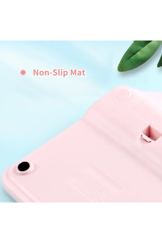 Singree Mavi, Pembe Veya Siyah Renk Seçenekli, Büyük Lcd Ekranlı, Pil Ve Güneş Enerjili Taşınabilir Hesap Makinesi Pembe