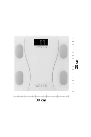 Walke Premium Uygulama Bağlantılı Akıllı Baskül Beyaz