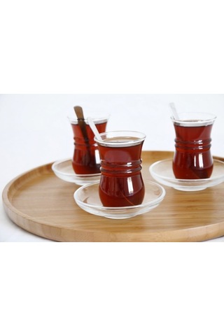 Bambum Cappuccino Daire Tepsi