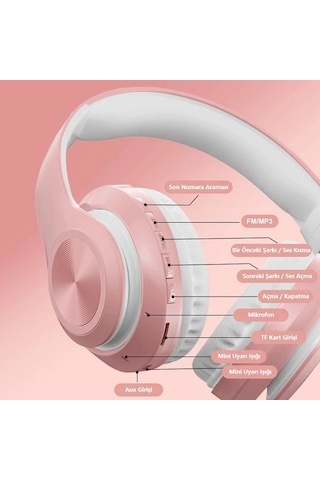 Lebron P68 8D Surroundbass Bluetooth 5.0 Kulak Üstü Kulaklık