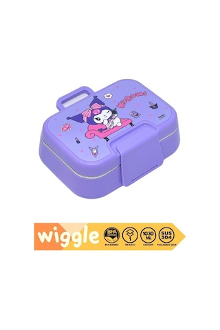Kuromi Bento Çift Bölmeli Beslenme Kutusu Çelik 3470 Çok Renkli