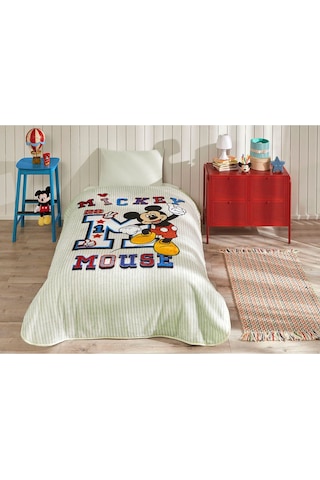 Özdilek Mickey Mouse College Disney Lisanslı Tek Kişilik Çocuk Battaniyesi 155x215 Cm Çok Renkli