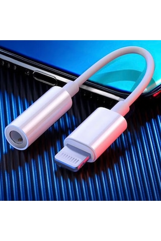 Ekılıf - Aux Çevirici Ses Adaptörü Ac-04 Lightning To 3.5mm Aux Çevirici Ses Adaptörü - Beyaz - T37799 Beyaz