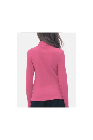 Alya Underwear Balıkçı Yaka Pamuklu Fitilli Kumaş Çocuk Kaşkorse Unisex Body Gül Kurusu