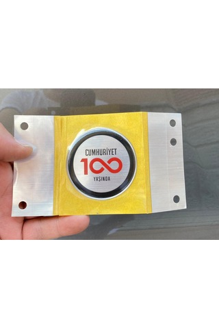 Cumhuriyet 100 Yaşında Silikon Logo 1 Adet