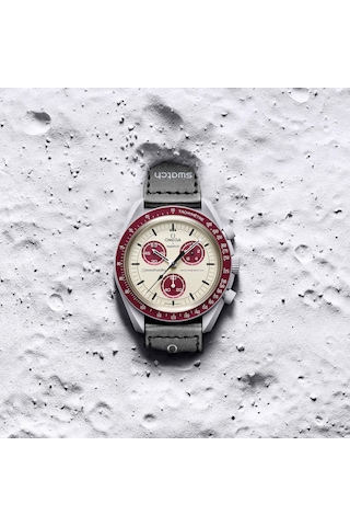 Swatch Omega Moonswatch Mission To Pluto So33m101 Gri