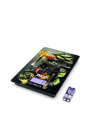 Lunaev Cam Mutfak Tartısı Terazi Lcd Ekran 5 Kg / 1 G Pilli Gr / Oz / Ml / Ib Ölçüm İ11 - 028 Açık Bej