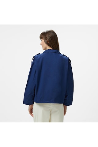 Nautica Kadın Lacivert Regular Fit Dik Yaka Mont Düz 55j016t Lacivert