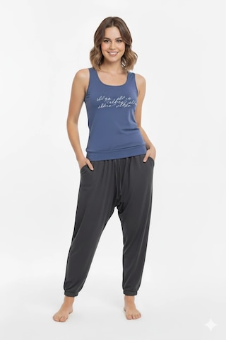 Şahinler Bayan Yazlık Poly Şalvarlı Pijama 21519 Yeşil