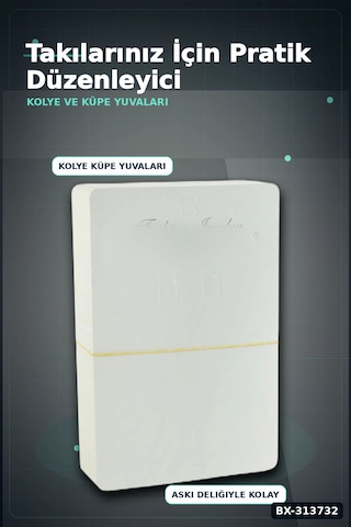 Dikdörtgen Karton Kolye Kartı 20,5x13,5 Cm 100 Adetlik Balya Takı Askısı Bx-313732