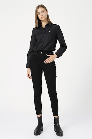Mavi 100980-35248 Kadın Serenay Black Gold Shape Kadın Denim Pantolon 100980-35248-R12381 Siyah
