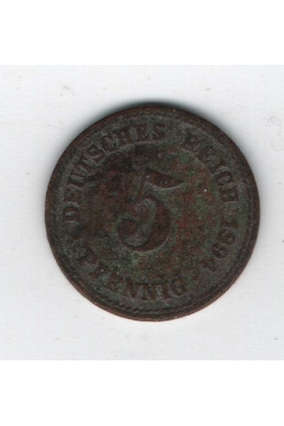 Alman İmparatorluğu 5 Pf 1894 Mp2089