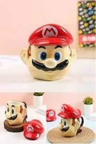 Mario 3d Mug Dekoratif Seramik Kaplama 3d Mario Kupa-1861