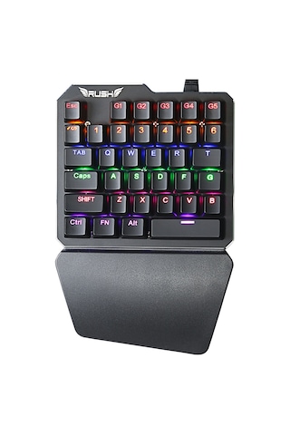 Rush SIEGE RK77 Blue Switch PUBG Oyuncu Gaming Mekanik Klavye Keypad