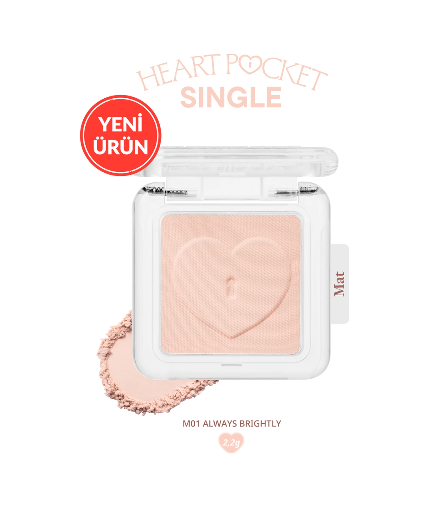 Peripera Heart Pocket Single M01 Always Brightly M01